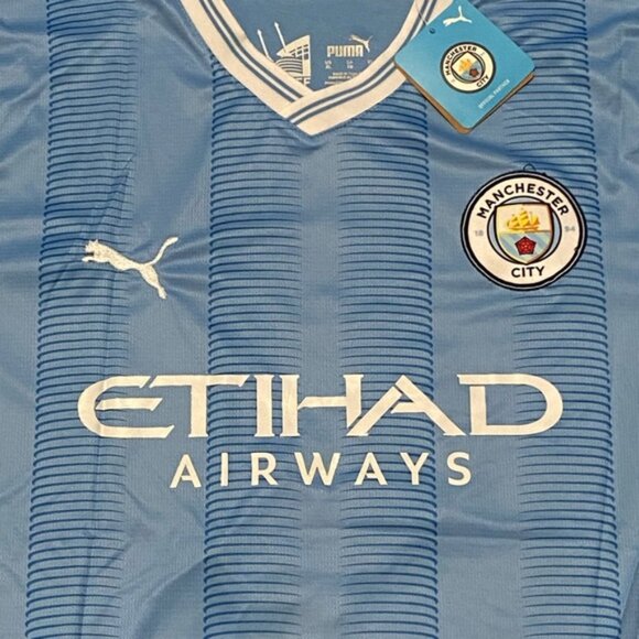 England Inglaterra Manchester City Erling Haaland Jersey # 9 , Unisex - Picture 9 of 9